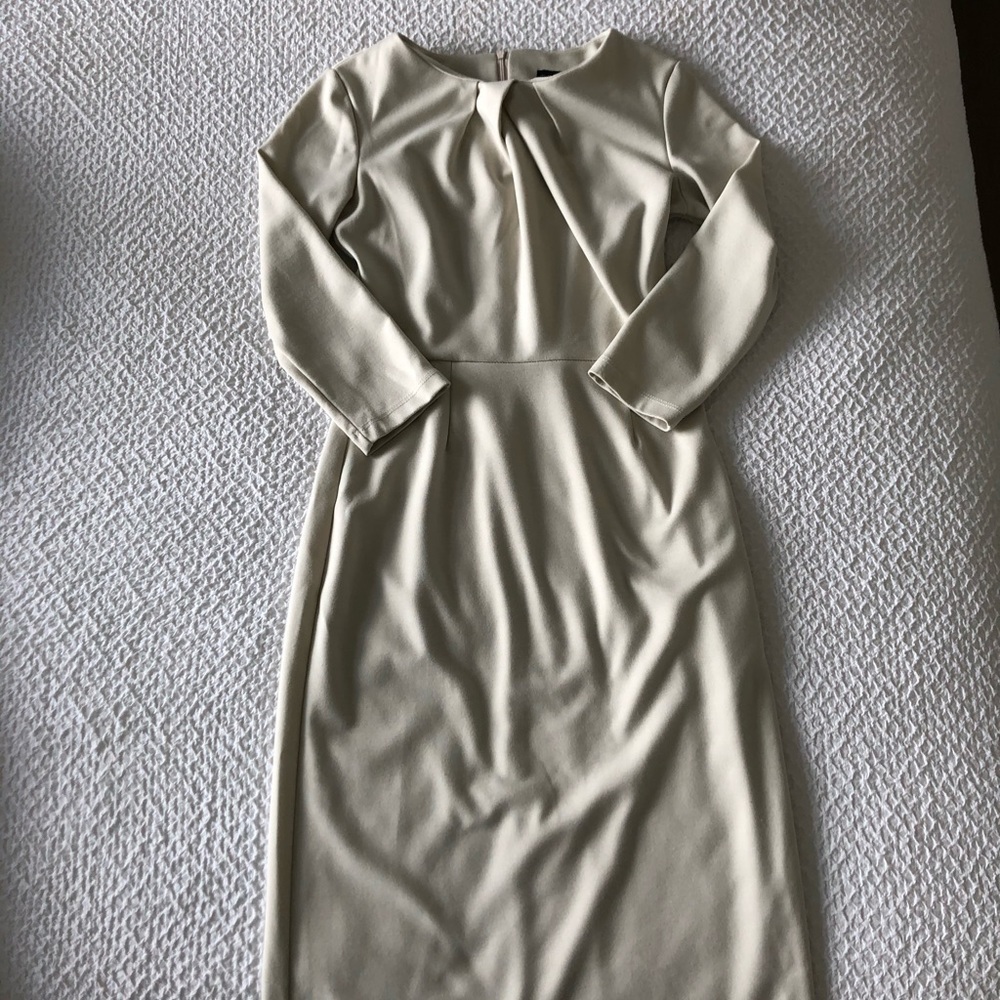 Emploi Cream Midi Dress